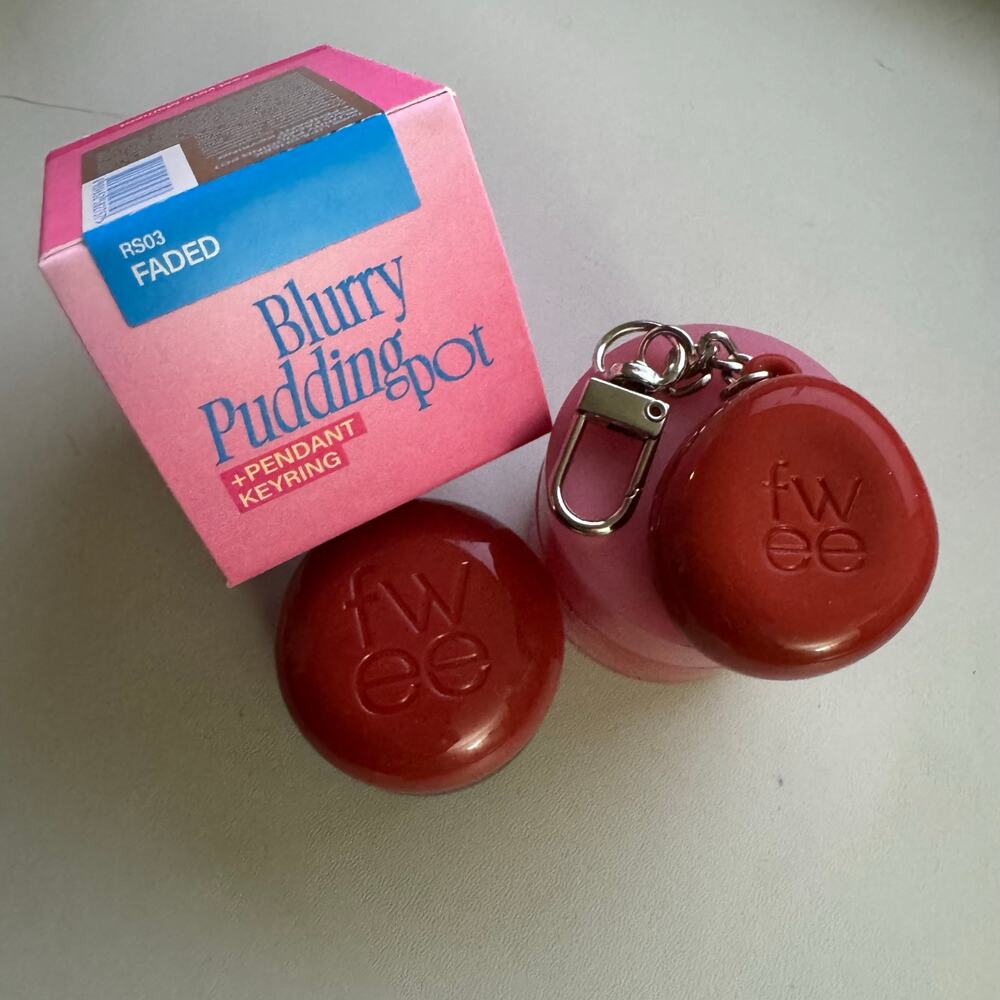 Fwee Blurry Pudding Pot - RS03 FADED + Rose Keyring/Keychain